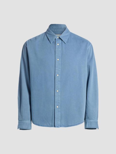 FRAME Men's Classic Cotton Button-Front Shirt - Slate Blue