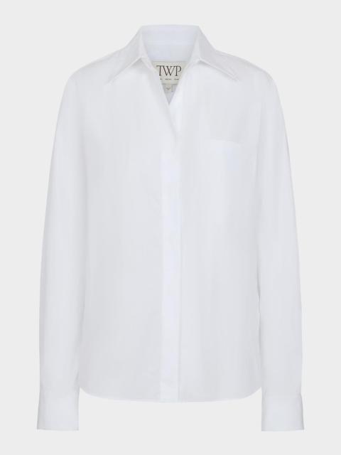 TWP Cowboy Shirt in Super Compact Poplin