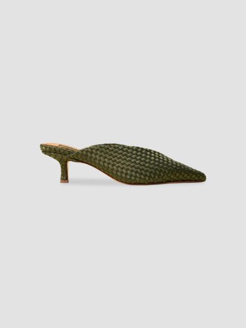 NAGHEDI Women's Strada Satin Kitten Heels - Juniper