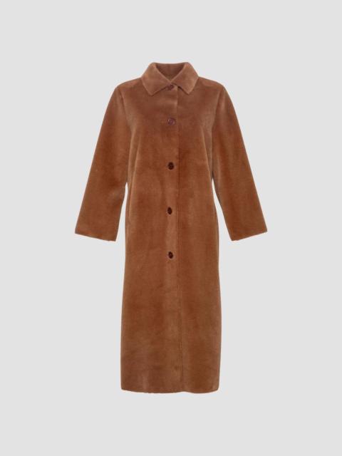 FRANCES VALENTINE Women's Paulette Faux Fur Long Coat - Camel