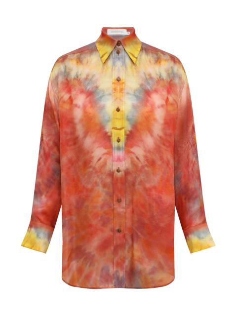 Zimmermann ALCHEMY RELAXED SATIN SHIRT