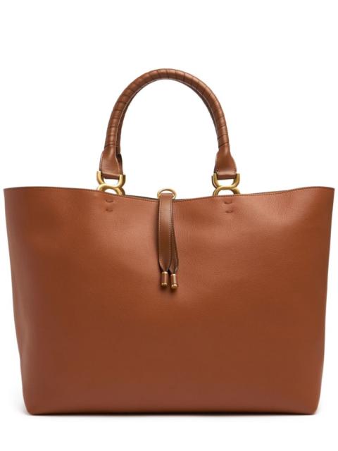 Marcie grain leather tote bag