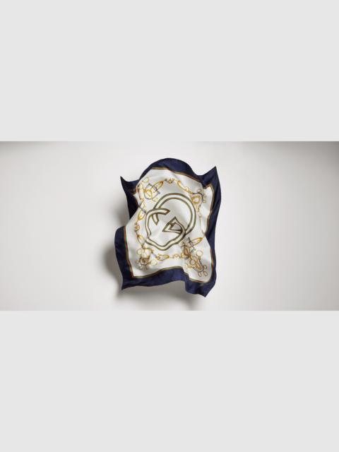 GUCCI "Your Majesty" printed silk carré