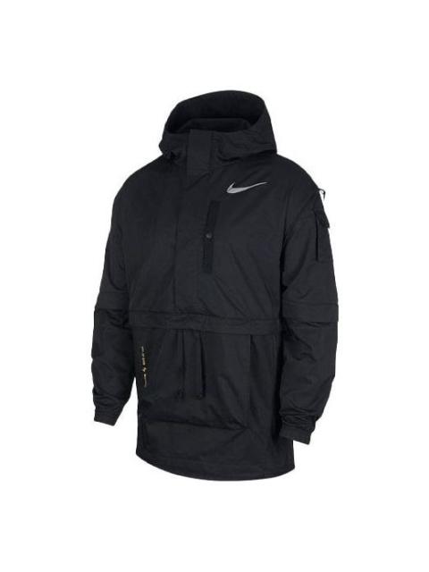 Nike Men's Nike Logo Printing Big Pocket Sports Hooded Jacket CT2197-010