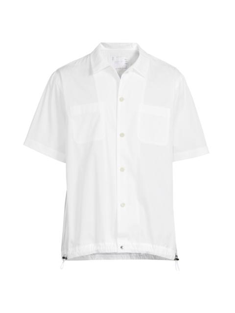 sacai Men's Cotton Button-Front Shirt - Off White