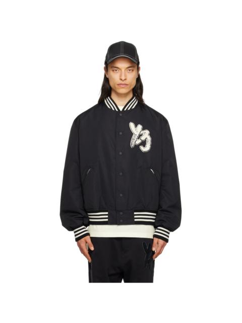 Y-3 Black Brushstroke Bomber Jacket