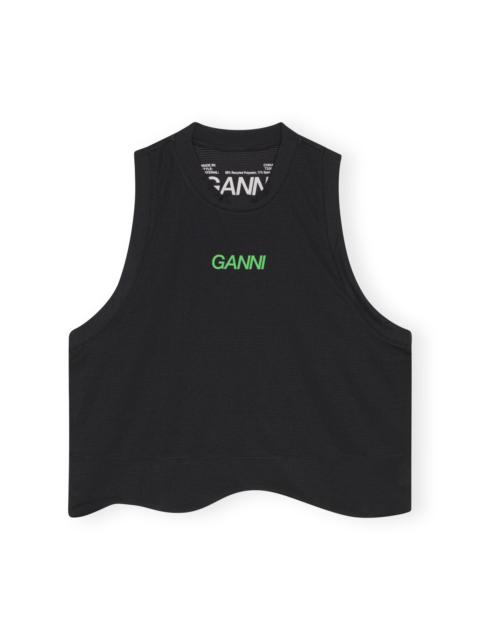 GANNI ACTIVE MESH TOP