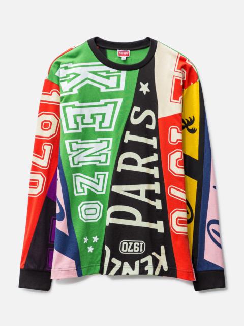 KENZO KENZO FLAGS CLASSIC LONG SLEEVE T-SHIRT