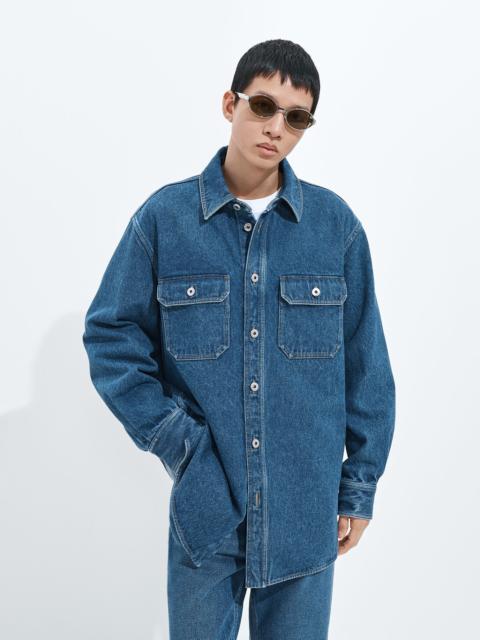 Bottega Veneta Medium Indigo Denim Overshirt