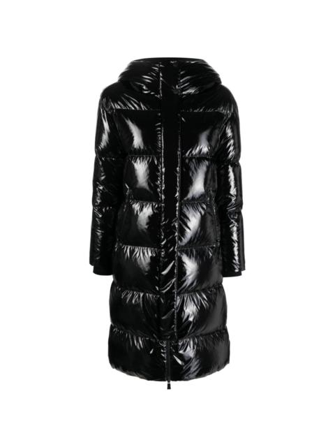 Laminar hooded padded coat