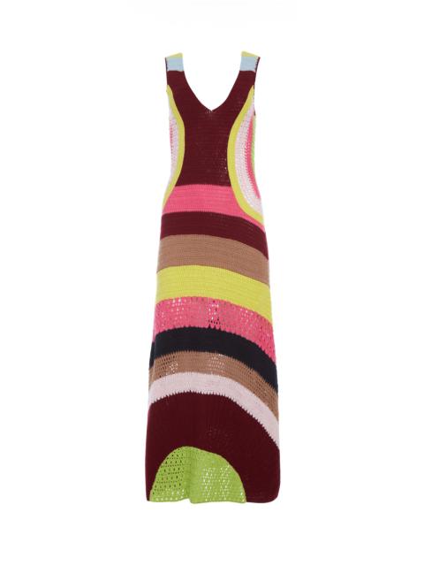 GABRIELA HEARST Ocon Dress Multi Color in Cashmere Wool