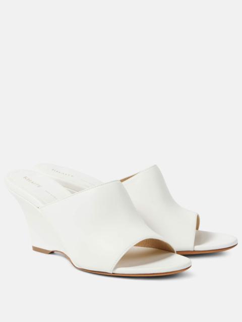 Marion leather wedge mules