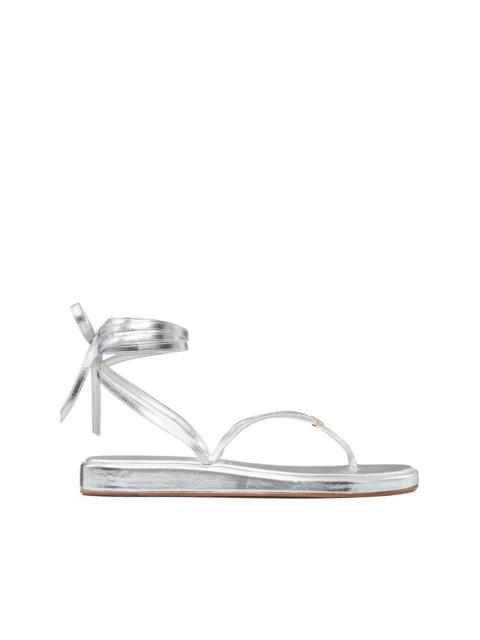 TORY BURCH Capri metallic strappy sandals