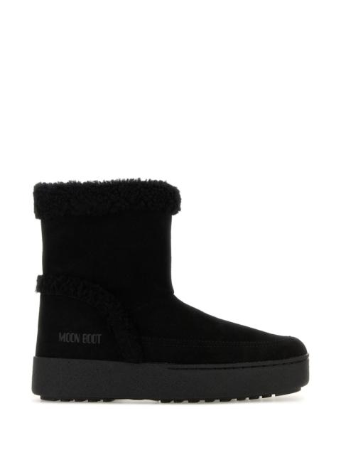 Black suede LTrack Tina ankle boots