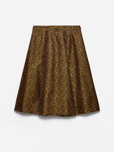 Prada Jacquard duchesse skirt