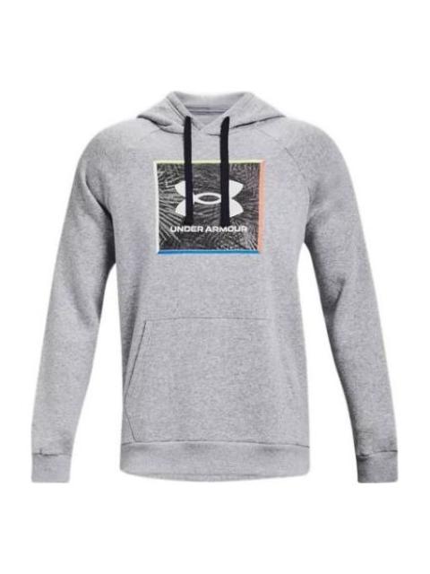 Under Armour Under Armour Rival Fleece Graphic Hoodie 'Grey' 1370349-011