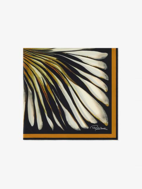 Roberto Cavalli Ray of Gold Print Scarf