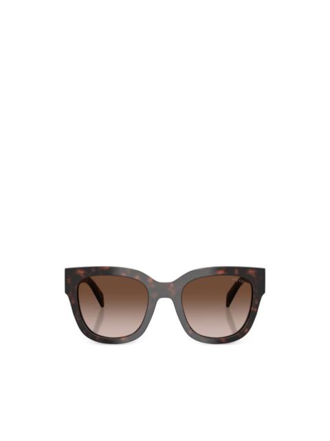 Prada tortoiseshell-effect square-frame sunglasses