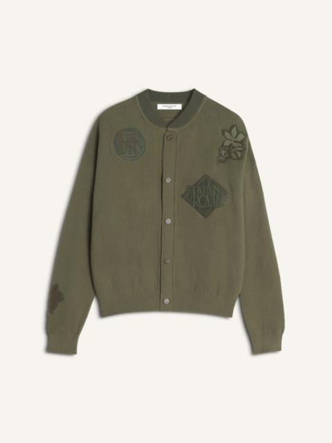 Maison Kitsuné ART NOUVEAU STAMPS KNITTED BLOUSON