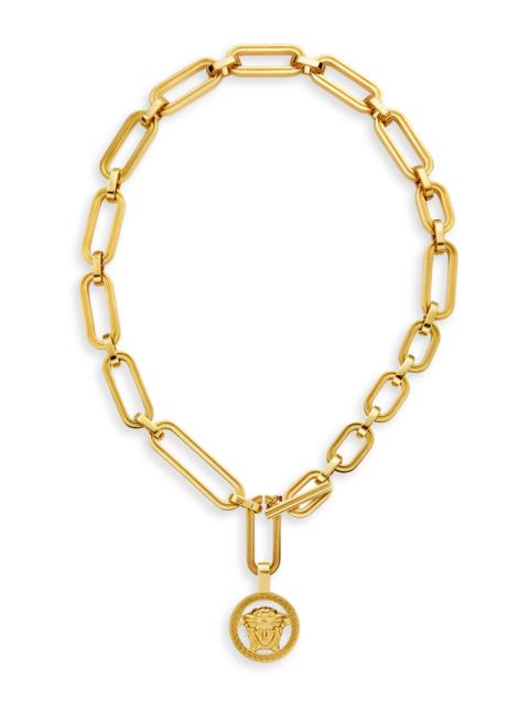 VERSACE Women's Medusa Goldtone Pendant Necklace - Gold