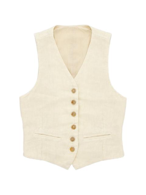 FORTELA button V-neck waistcoat
