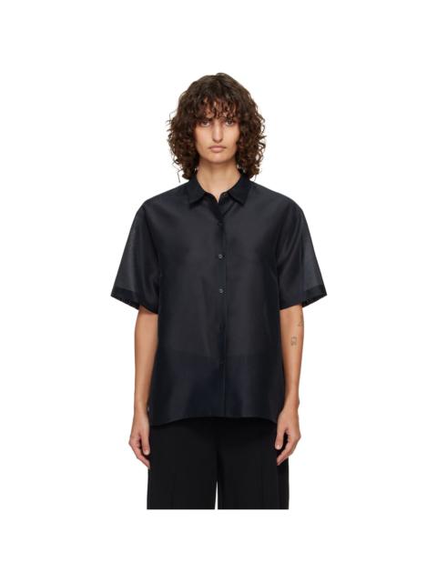 LE17SEPTEMBRE Navy Sheer Structured Shirt