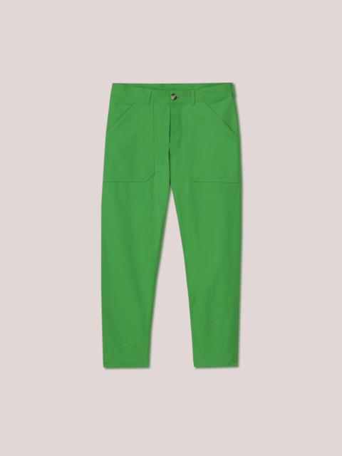 Nanushka JASPER - Cropped straight-leg jeans - Green