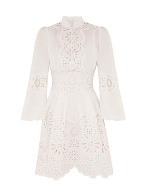 Zimmermann ACACIA BRODERIE MINI DRESS
