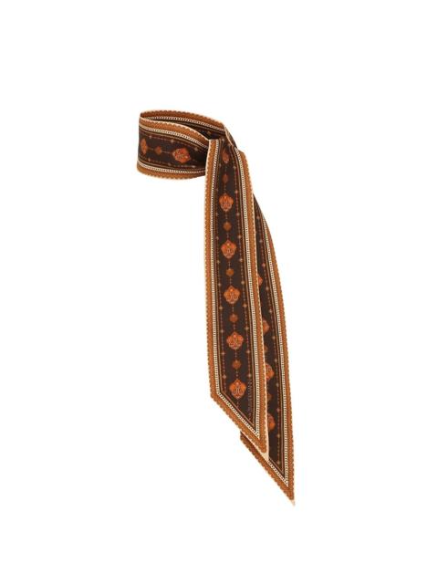 Zimmermann PRINTED SILK RIBBON SCARF
