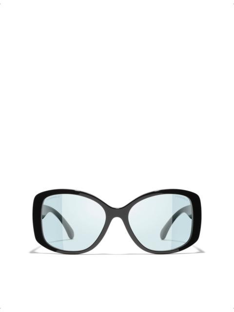CHANEL CH3476S Butterfly-Frame Acetate Sunglasses