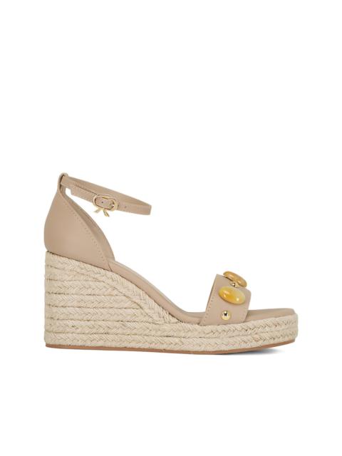 Gianvito Rossi embellished wedge espadrilles