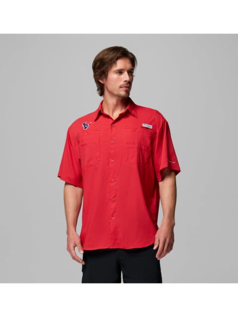Columbia Men's PFG Tamiami Short Sleeve Shirt - Houston Texans