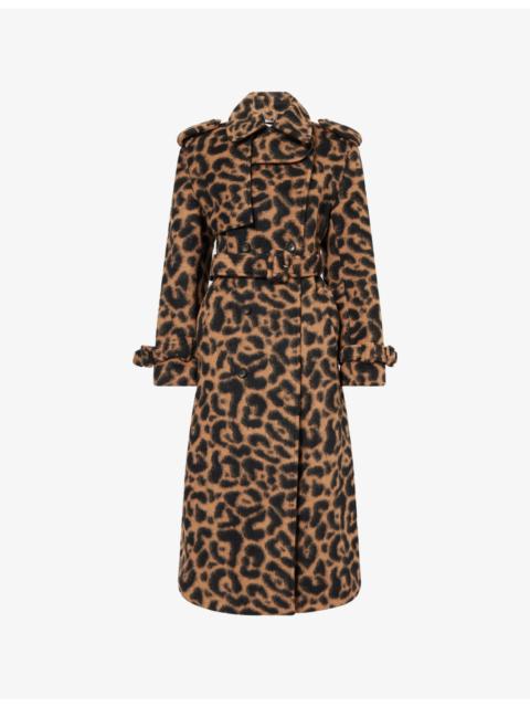 SIMKHAI Rumi Belted Woven Coat