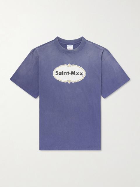 SAINT M×××××× Logo-Print Cotton-Jersey T-Shirt