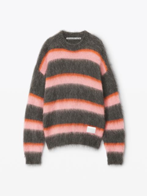 Alexander Wang oversized crewneck in brushed mohair