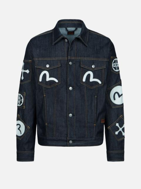 EVISU MULTI-POCKET RELAX FIT DENIM JACKET