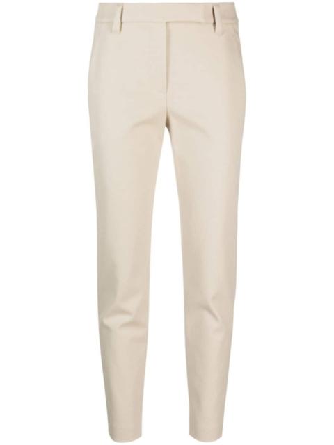 gabardine cropped trousers