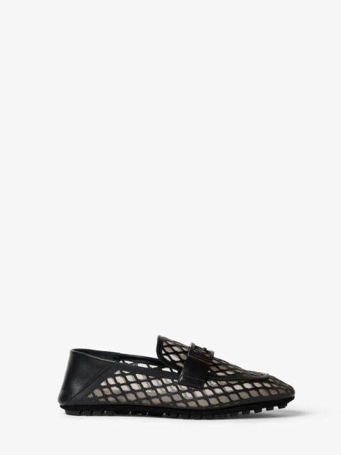 FENDI Baguette Black leather loafers