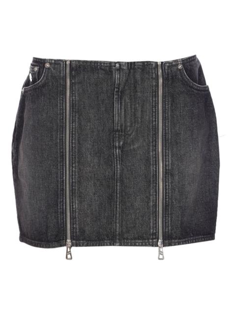 Jean Paul Gaultier zip-front pocket mini skirt