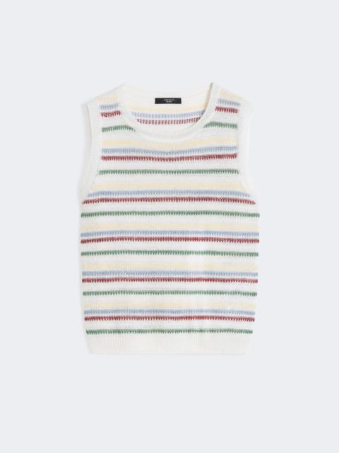 WEEKEND Max Mara Linen yarn waistcoat - MULTICOLOUR