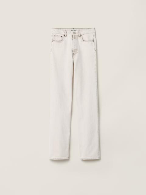 Miu Miu Five-pocket denim jeans