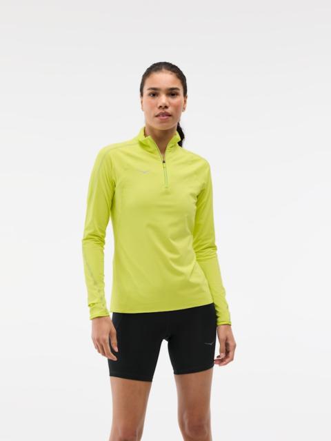 HOKA Women's GlideTech Quarter Zip in Neon Hoka Citrus
