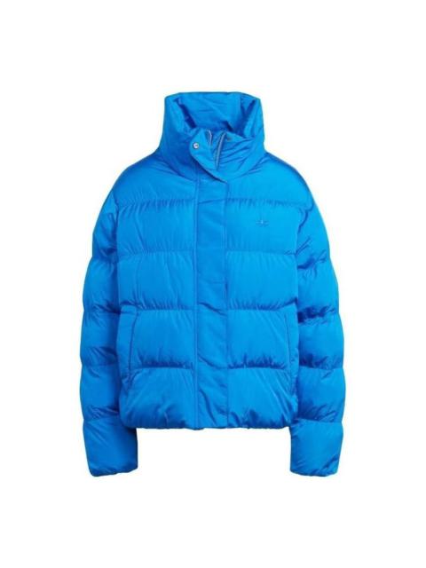 (WMNS) adidas Short Vegan Puffer Jacket 'Blue' IJ8234