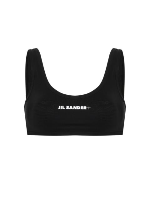 Jil Sander logo-print bikini top
