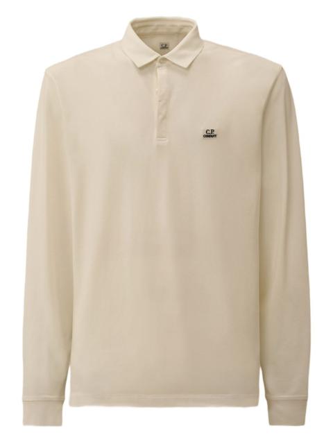 C.P. Company long-sleeve logo polo shirt