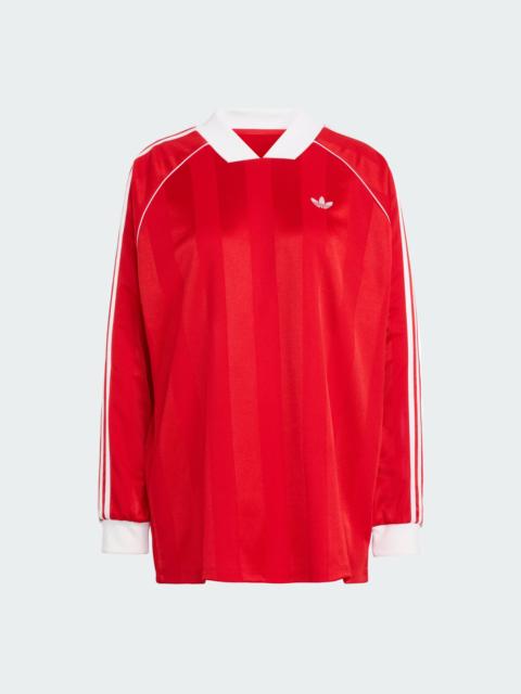 adidas 3-STRIPES JACQUARD LONG SLEEVE TEE