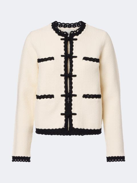 POSSE Hattie crochet-trimmed jacket