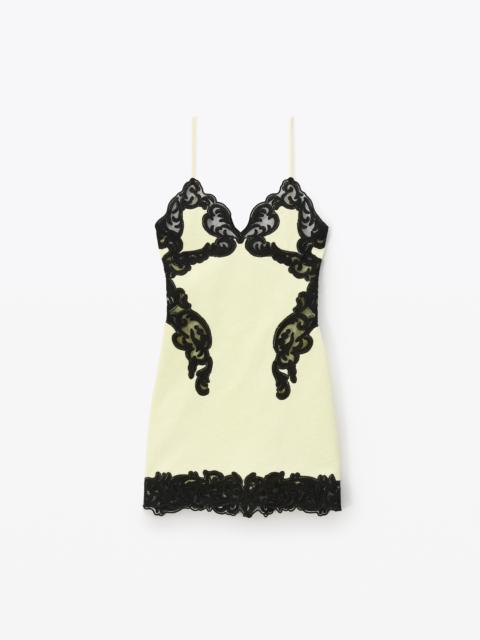CUT OUT CAMI DRESS IN TOWEL TERRY
