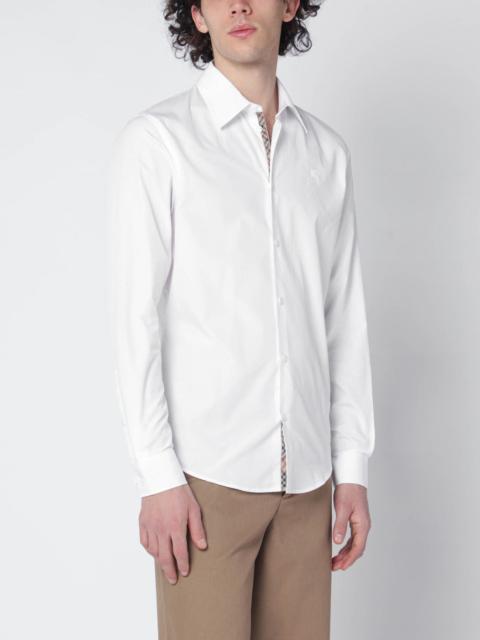Burberry White cotton poplin shirt