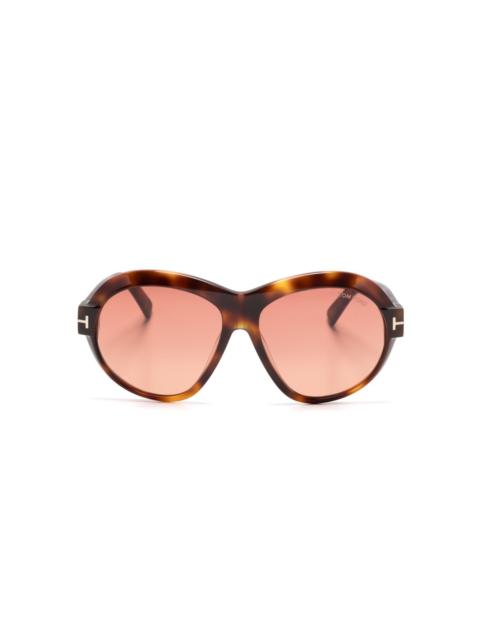 TOM FORD Inger oversize-frame sunglasses